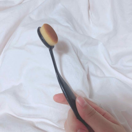 春姫ファンデーションブラシ(オーバル型)/DAISO/メイクブラシを使ったクチコミ(2枚目)