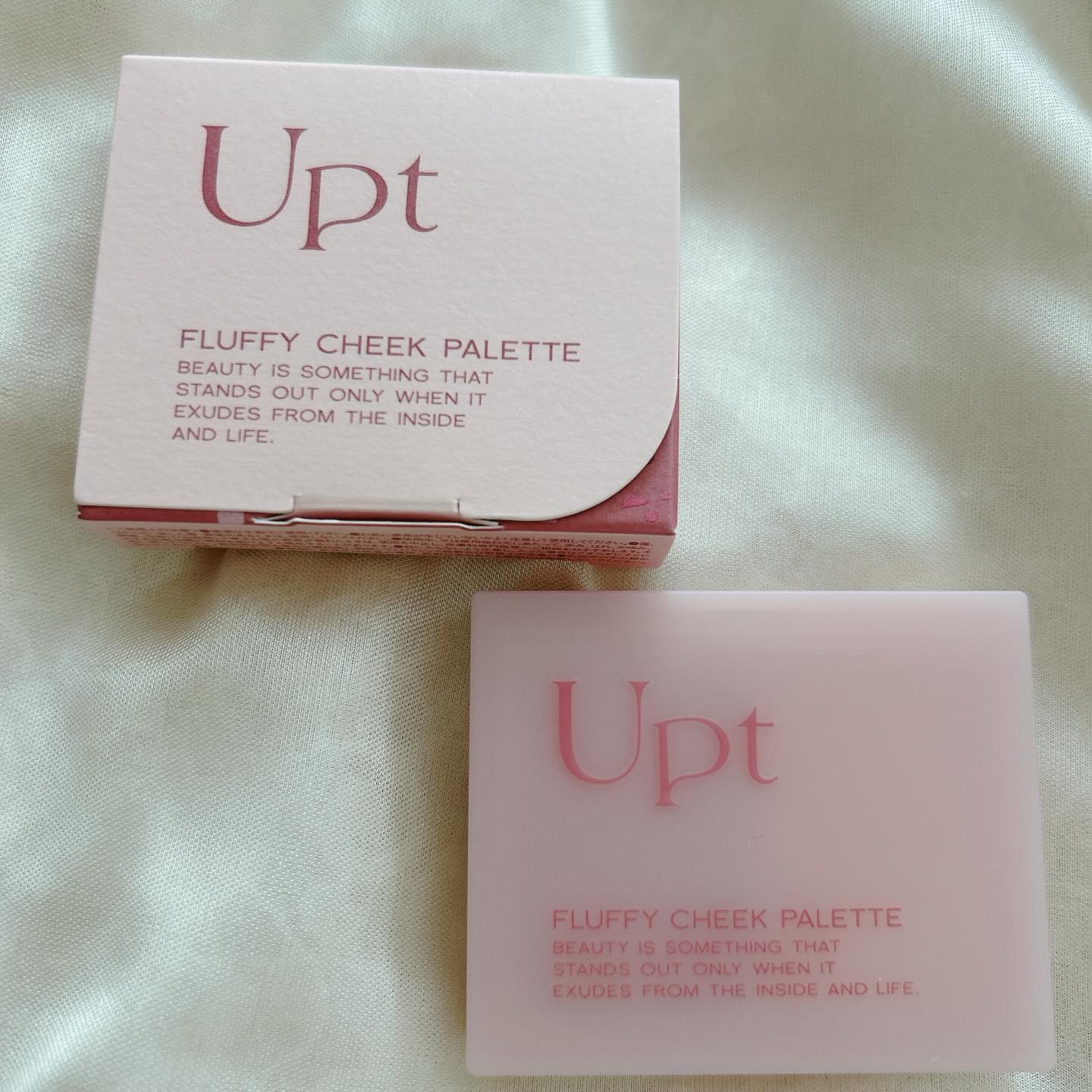 Upt FLUFFY CHEEK PALETTE  01 calm beach（カームビーチ）/Upt/パウダーチークを使ったクチコミ（1枚目）