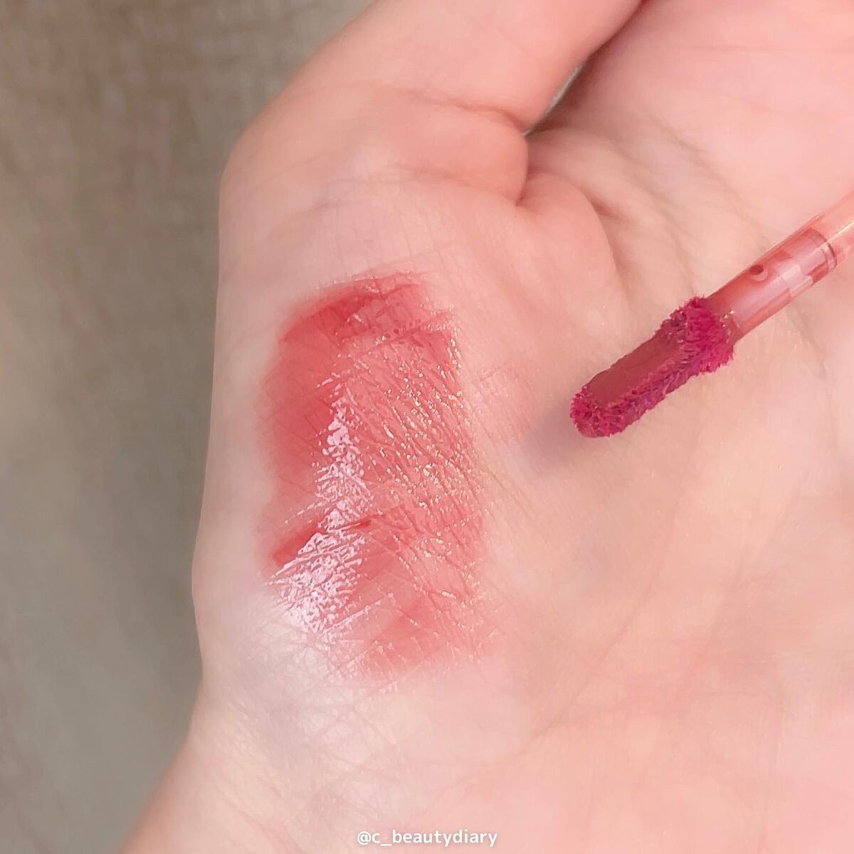 デュイフルウォーターティント/rom&nd/リップティントを使ったクチコミ（3枚目）