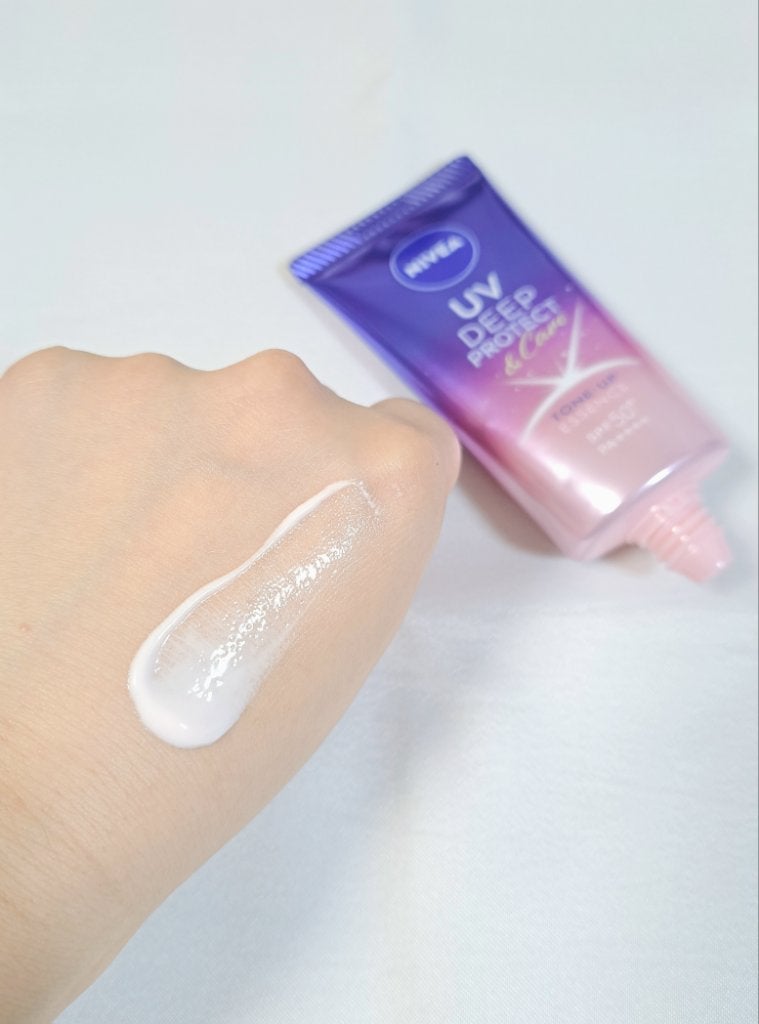 ニベアUV ディープ プロテクト&ケア トーンアップ エッセンス/ニベア/日焼け止めローションを使ったクチコミ(2枚目)