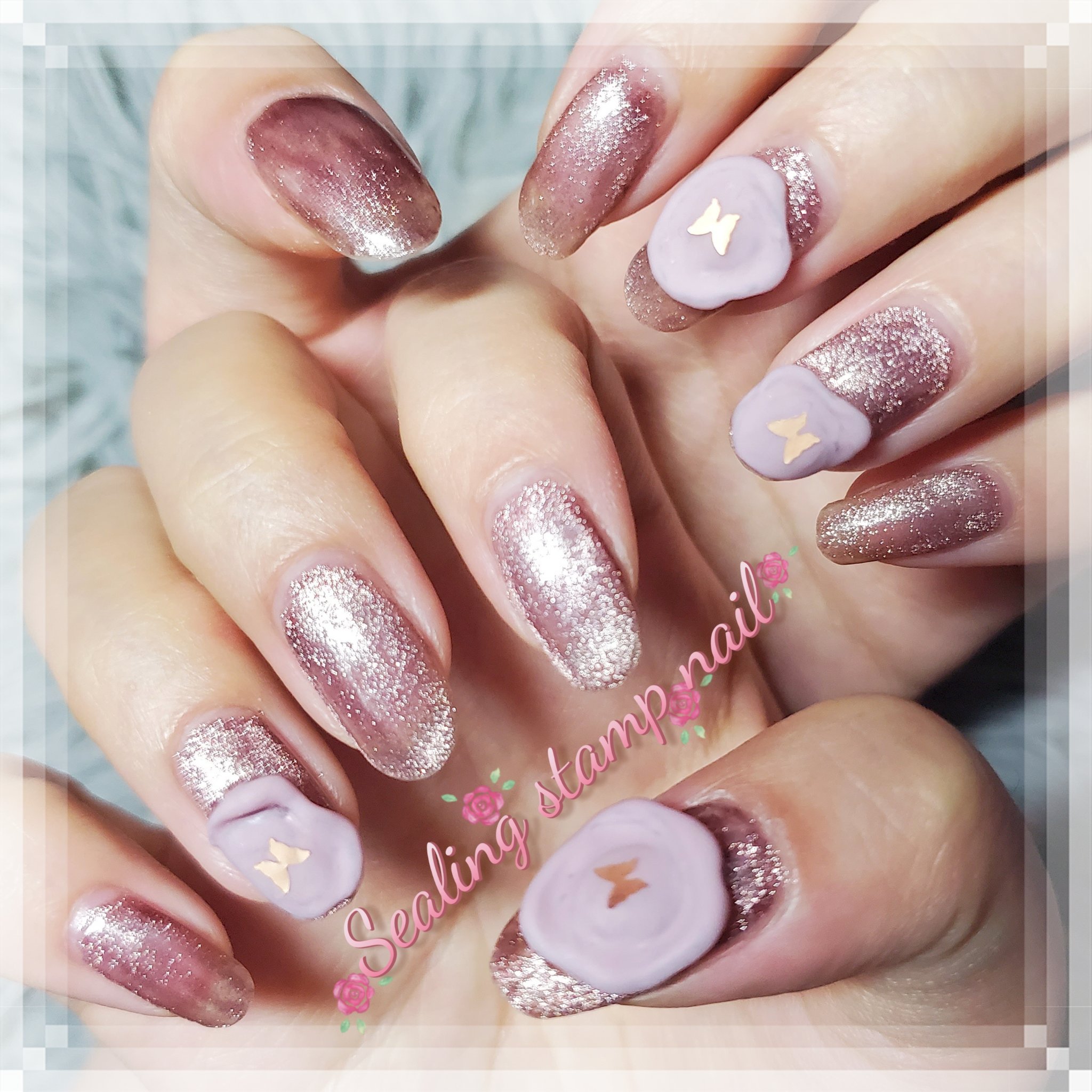 ジェルネイル（ライト対応）/セリア/ジェルネイルを使ったクチコミ（1枚目）