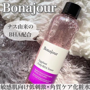 Bonajour ナスBHAトナーのクチコミ「.
肌がゴワついたときや肌荒れした時に使いたい
低刺激なふき取り化粧水です

▶︎ボナジュール.....」（1枚目）