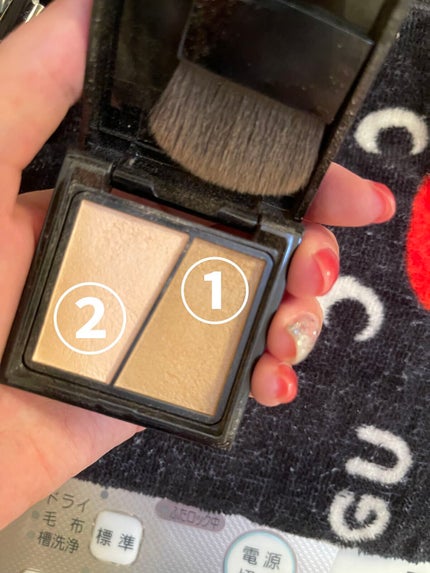 KATE スリムクリエイトパウダーAのクチコミ「⑩シューティング
【使った商品】
・KATE スリムクリエイトパウダーA  EX-1
【.....」(2枚目)