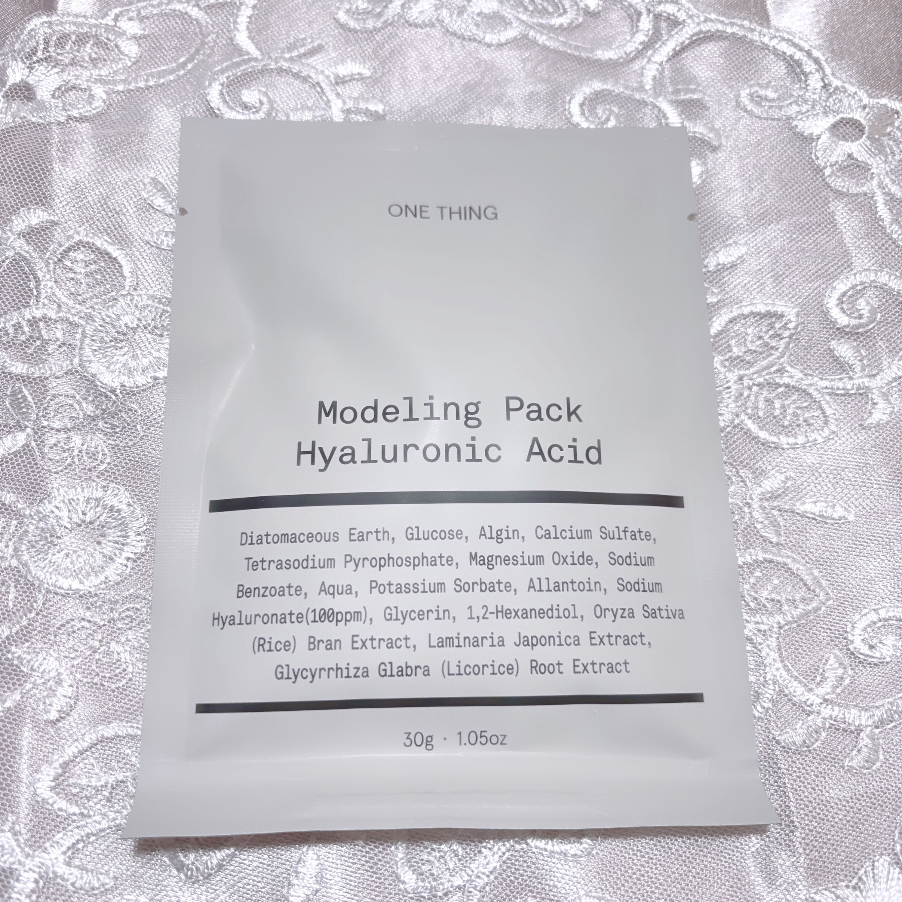 モデリングパック ヒアルロン酸 /ONE THING/洗い流すパック・マスクを使ったクチコミ（2枚目）