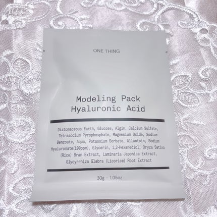 モデリングパック ヒアルロン酸 /ONE THING/洗い流すパック・マスクを使ったクチコミ(2枚目)