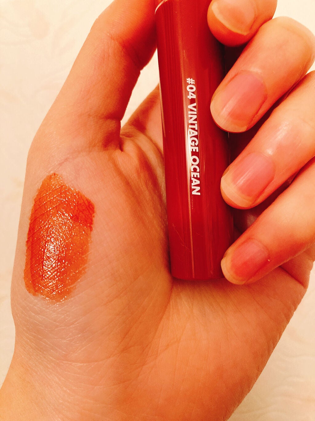 グラスティングウォーターティント/rom&nd/リップティントを使ったクチコミ(2枚目)