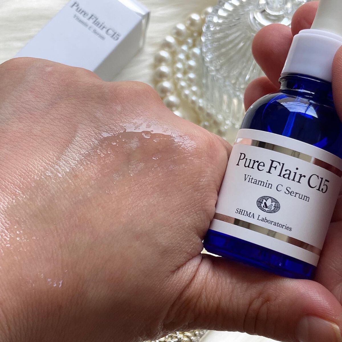 Pure Flair C15 ビタミンCセラム/SHIMA Laboratories/美容液を使ったクチコミ(5枚目)