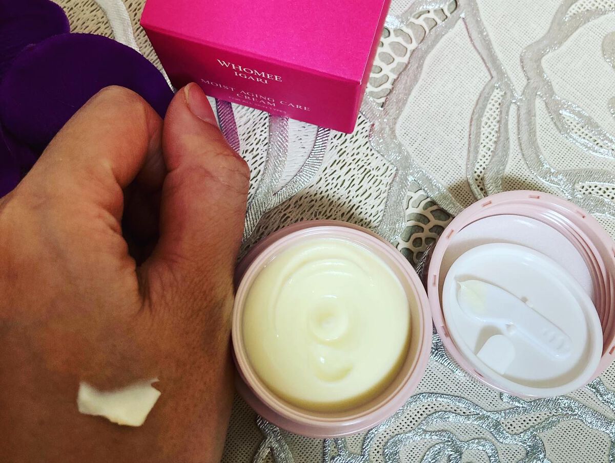 モイストエイジングケアクリーム/WHOMEE/フェイスクリームを使ったクチコミ（3枚目）