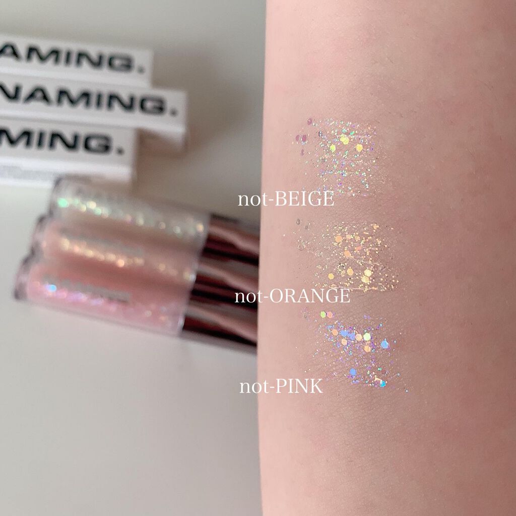  ダズリングアイグリッター/NAMING./リキッドアイシャドウを使ったクチコミ（3枚目）