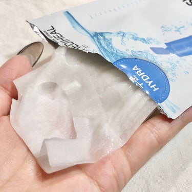 MEDIHEAL マスキング ハイドラ ショット マスクのクチコミ「今夜のマスクはアンプル１本分配合🧖‍♀️💎.◌*
メディヒールの水分チャージマスク✨✨


#.....」（2枚目）