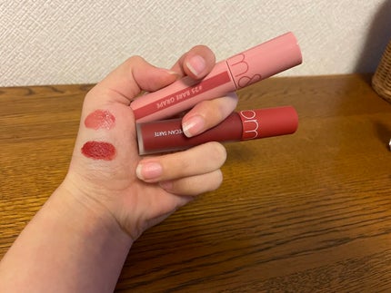 ジューシーラスティングティント/rom&nd/リップティントを使ったクチコミ(5枚目)