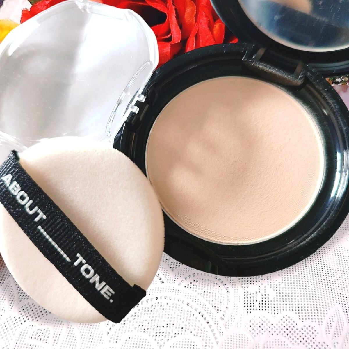 ブラーパウダーパクト/ABOUT TONE/プレストパウダーを使ったクチコミ(2枚目)