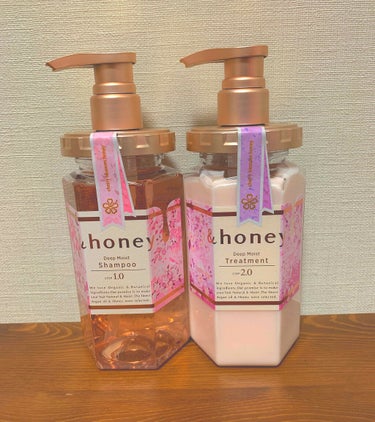 ディープモイスト 限定チェリーブロッサム シャンプー＆ヘアトリートメントペアセット/&honey/シャンプー・コンディショナーを使ったクチコミ（1枚目）