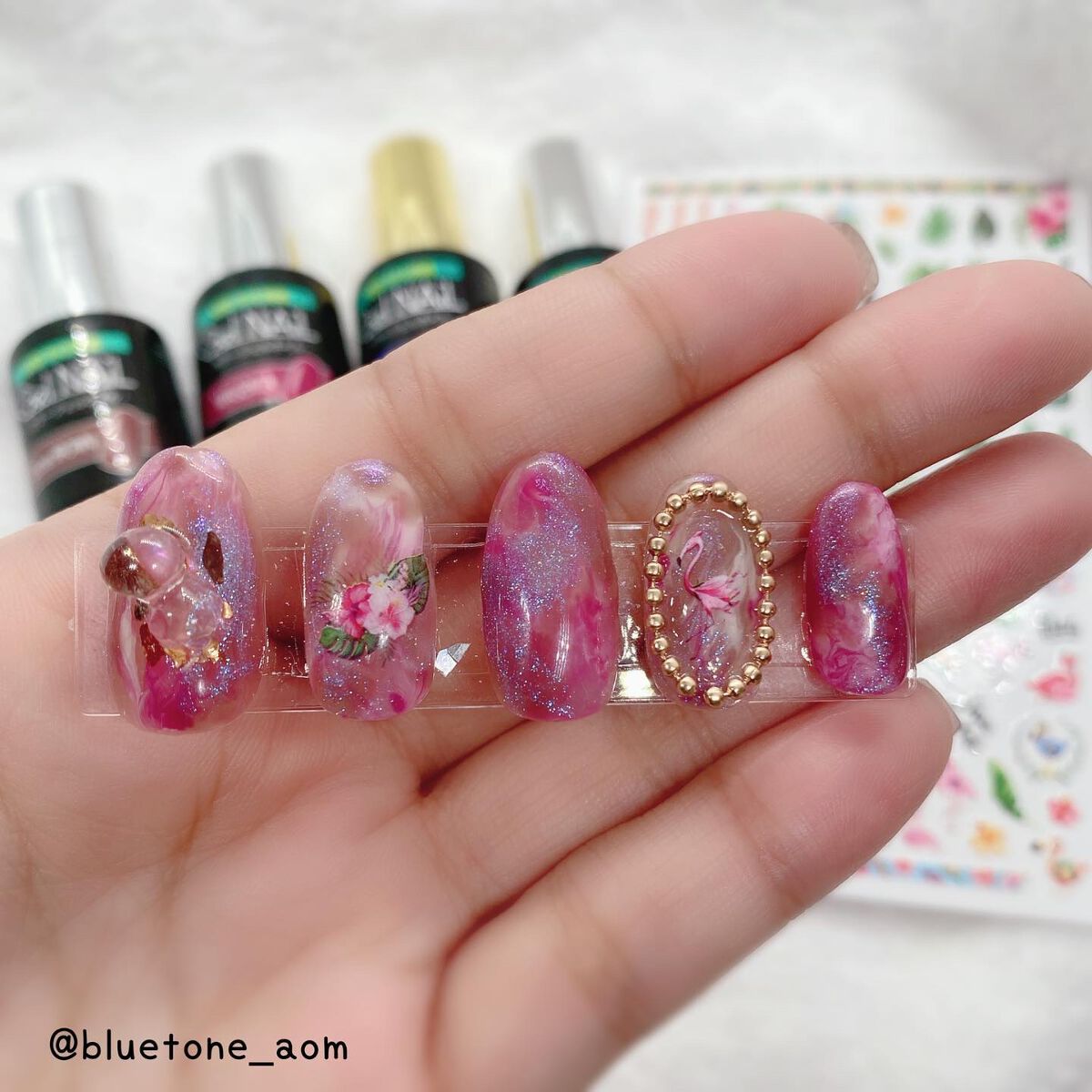 ジェルネイル(ライト対応)/セリア/ジェルネイルを使ったクチコミ(3枚目)