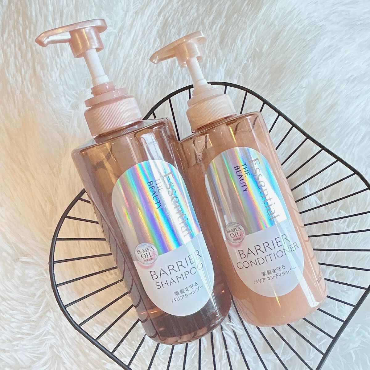 ザビューティ 髪のキメ美容素髪を守る バリアシャンプー/コンディショナー/エッセンシャル/シャンプー・コンディショナーを使ったクチコミ(1枚目)