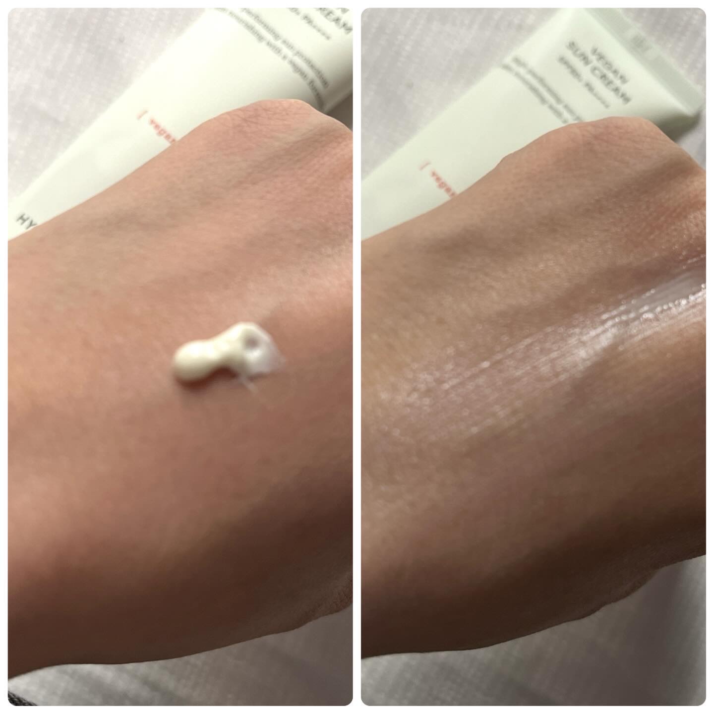 ヴィーガンサンクリーム/HYGGEE/日焼け止めクリームを使ったクチコミ（2枚目）