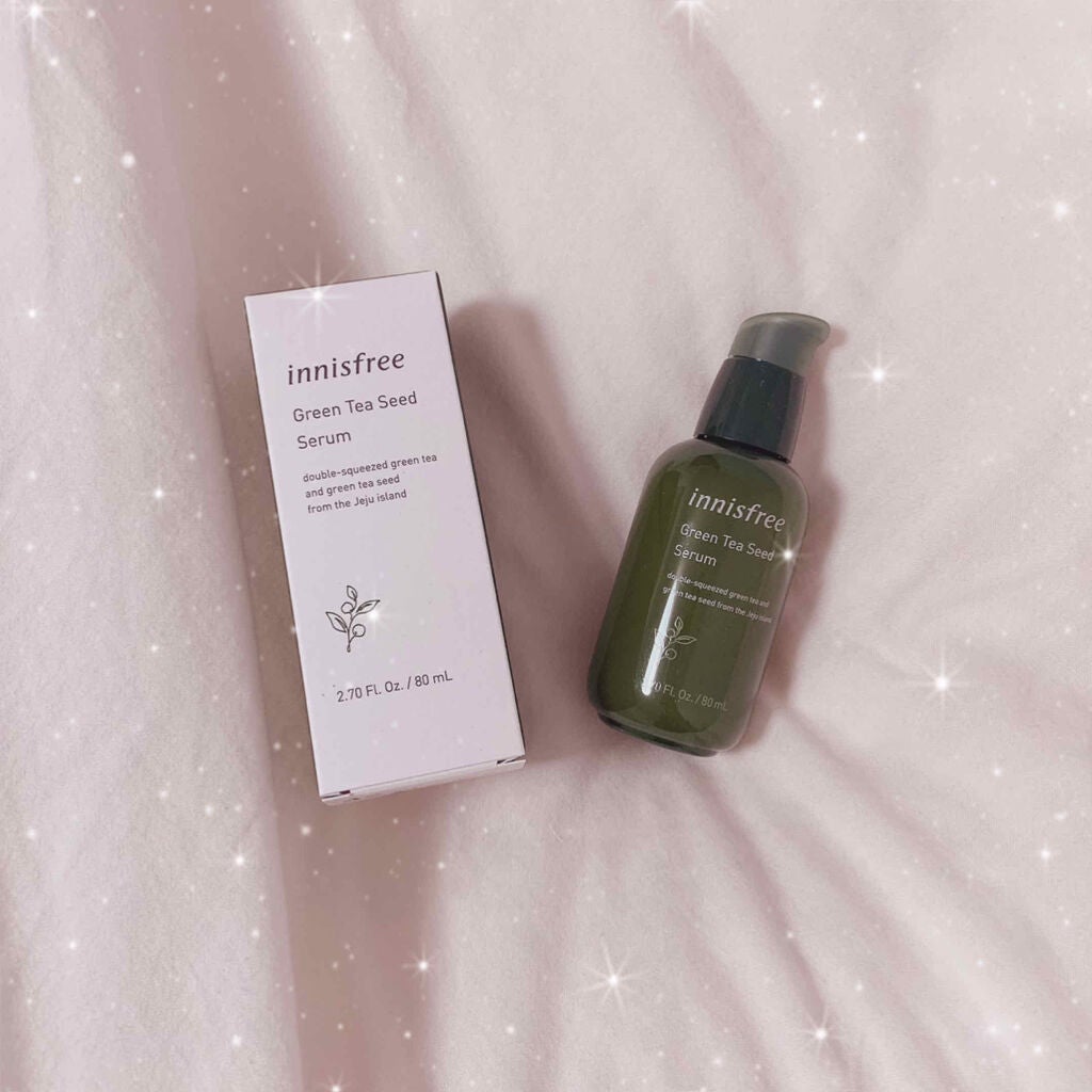 ぴんく on LIPS 「【韓国で有名?】イニスフリーのグリーンティーシード セラムが神..」(1枚目)