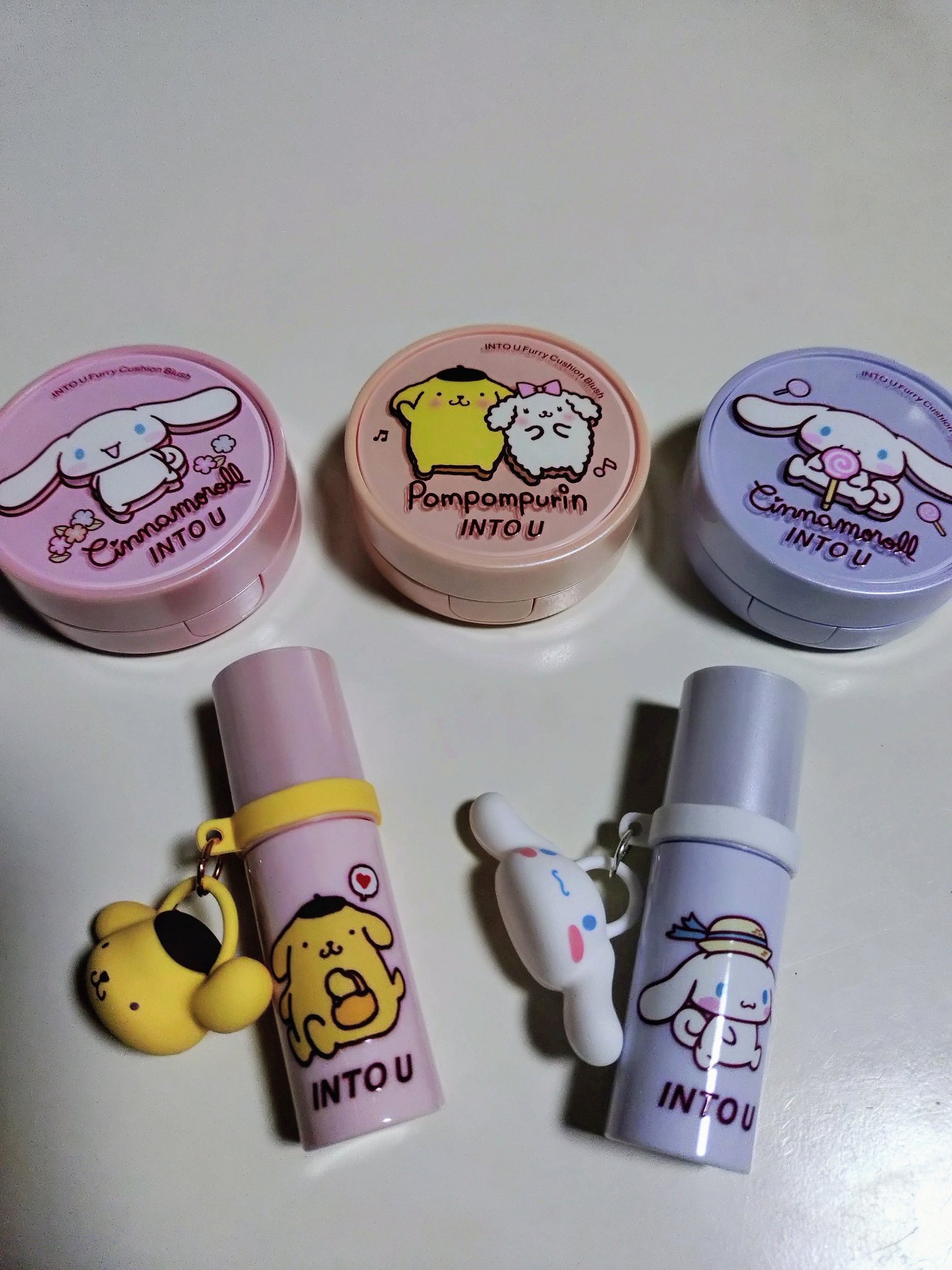 ファーリーマットリップ&チークマッド FM01 もちもちピンク/INTO U/口紅を使ったクチコミ（1枚目）