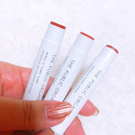 オーガニック認証 精油カラーリップスティック/THE PUBLIC ORGANIC/口紅を使ったクチコミ(2枚目)