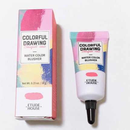 カラフルドローイング ウォーターカラーチーク/ETUDE/リキッドチークを使ったクチコミ(1枚目)