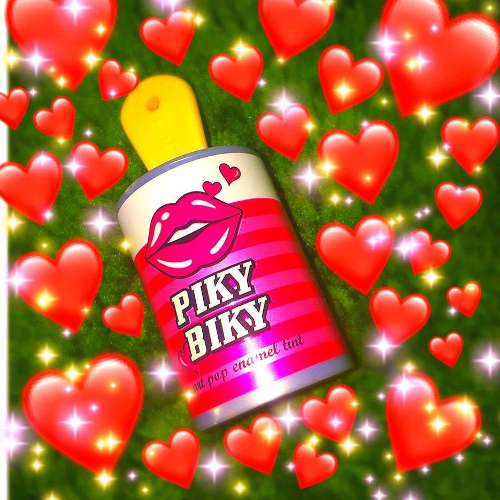 ピキビキ アートポップ エナメル ティント/TONYMOLY/リップティントを使ったクチコミ（1枚目）