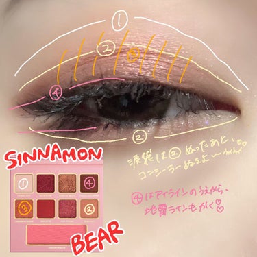 シナモン ベア メイクアップ コレクション/Too Faced/アイシャドウパレットを使ったクチコミ（3枚目）