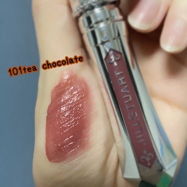 ジルスチュアート タイムレスグロウ ルージュティント 101（限定）tea chocolate /JILL STUART/口紅を使ったクチコミ（2枚目）