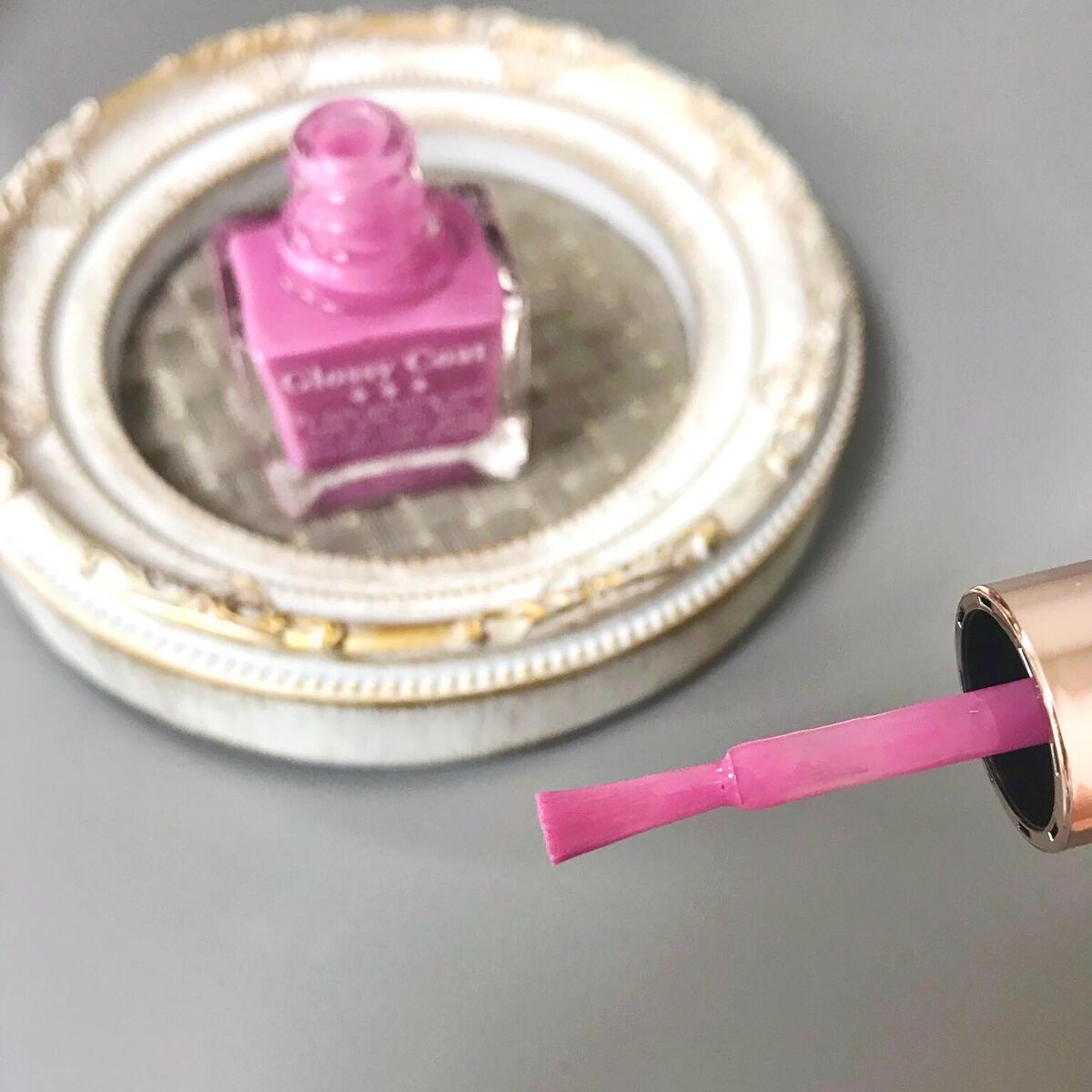 グロッシーコート アイシーピンク【旧】/スキューズミー/オールインワンネイルを使ったクチコミ（2枚目）