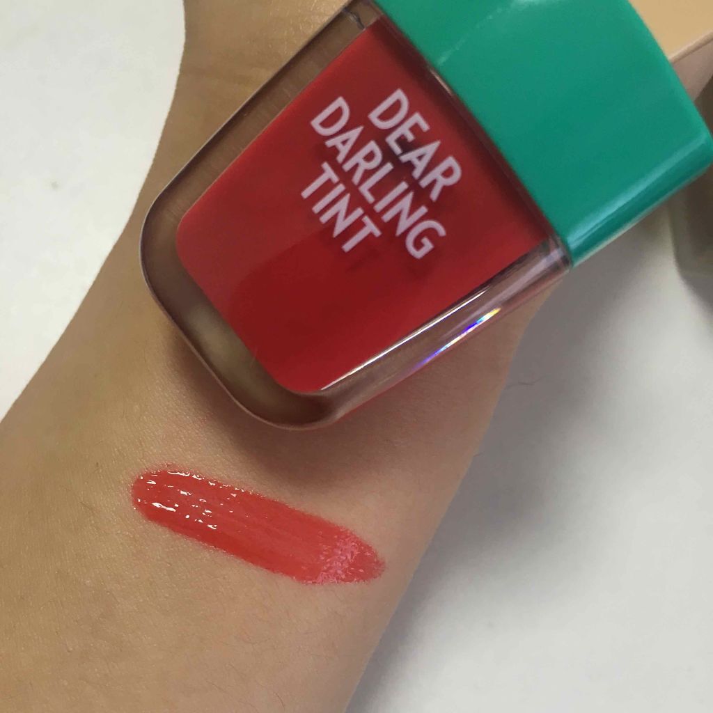 ディアダーリン ウォータージェルティント (アイスティント)/ETUDE/口紅を使ったクチコミ(2枚目)