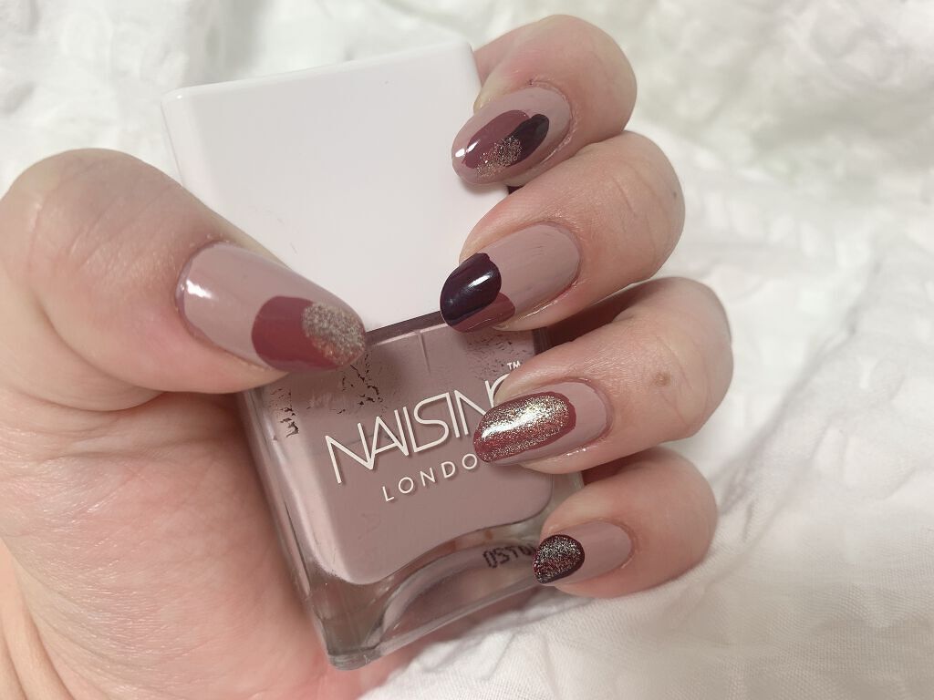 おすず💅🏻💆🏻♀️ on LIPS 「【自爪セルフネイル💅🏻】nailsinc.今回は#塗りかけネイ..」(1枚目)