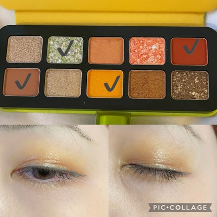 マッチャ ジェノワーズ アイ パレット /shu uemura/アイシャドウパレットを使ったクチコミ(3枚目)