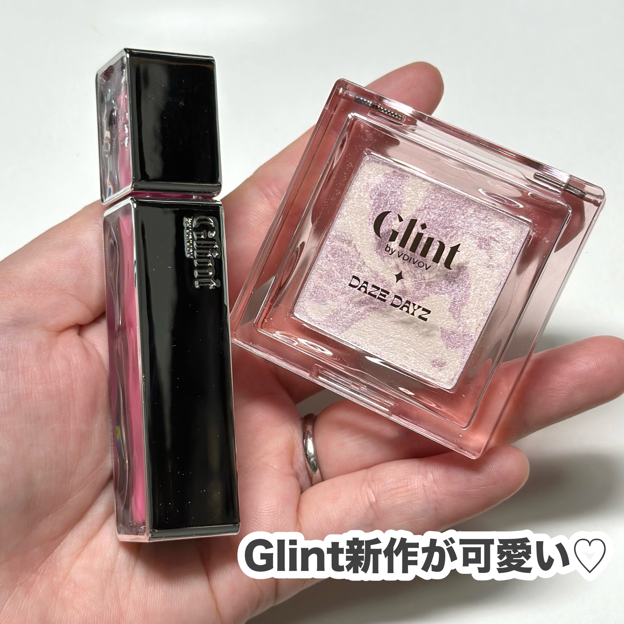 マーブルベイクドハイライター/Glint/パウダーハイライトを使ったクチコミ（2枚目）