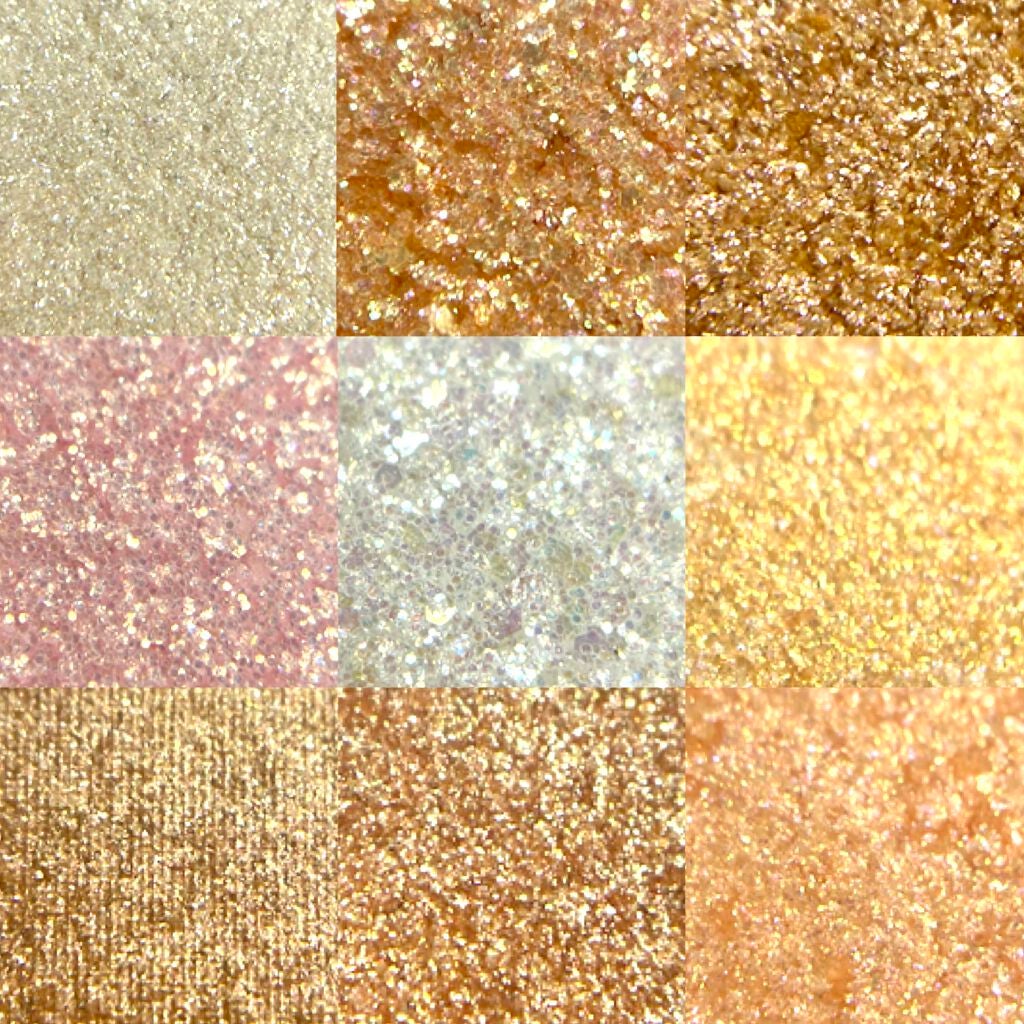 グリッターペディアアイパレット/unleashia/アイシャドウパレットを使ったクチコミ(3枚目)