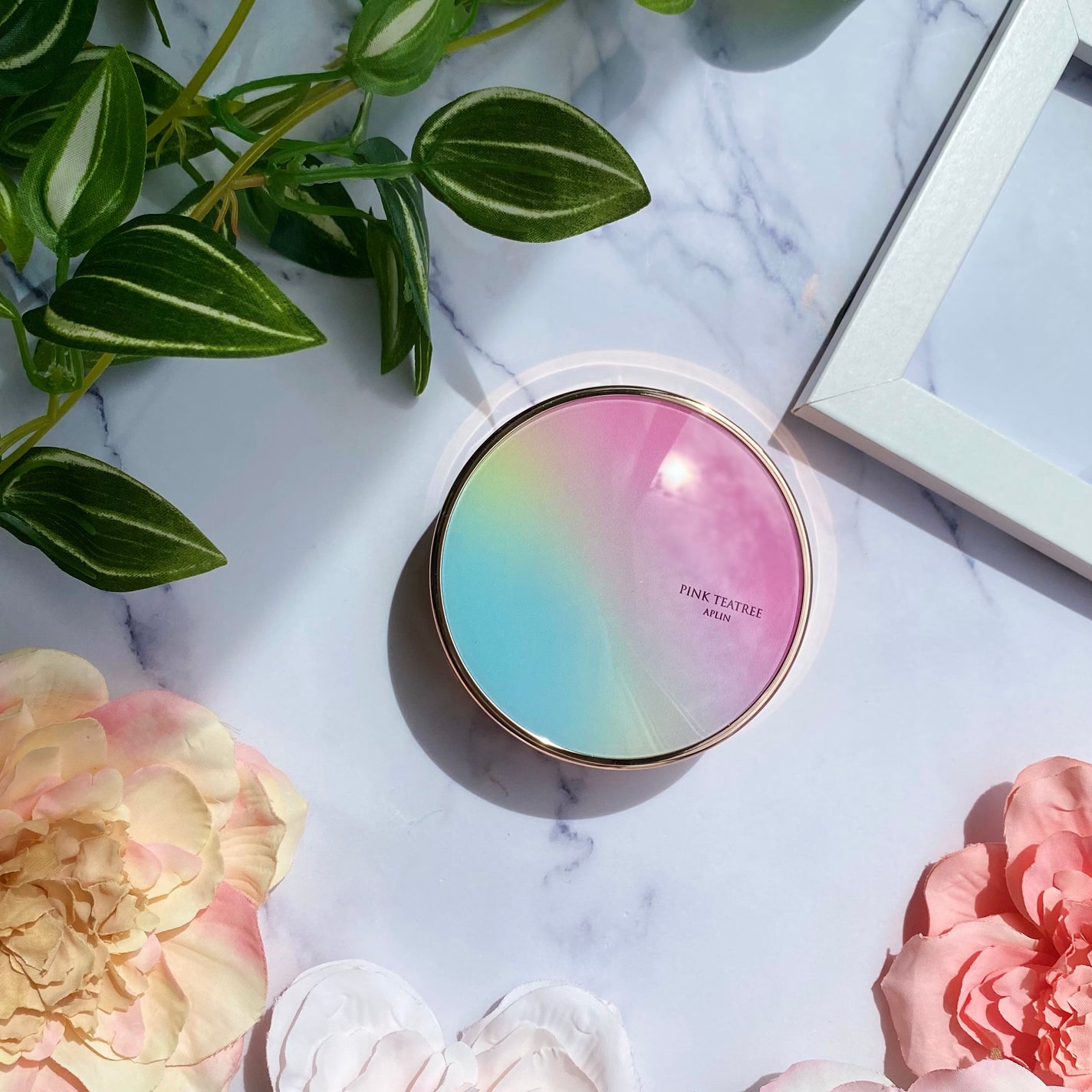 ピンクティーツリーカバークッション/APLIN/クッションファンデーションを使ったクチコミ(6枚目)