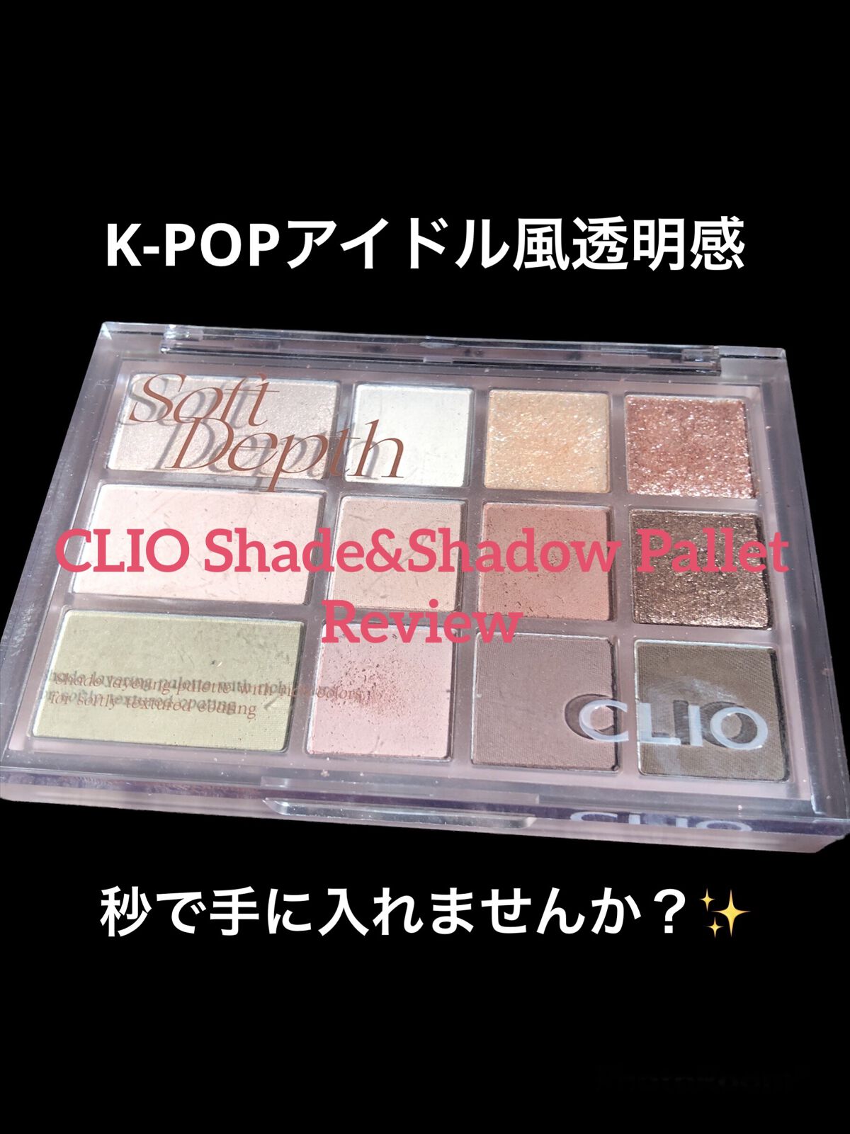 シェード アンド シャドウ パレット 02 SOFT DEPTH/CLIO/アイシャドウパレットを使ったクチコミ（1枚目）