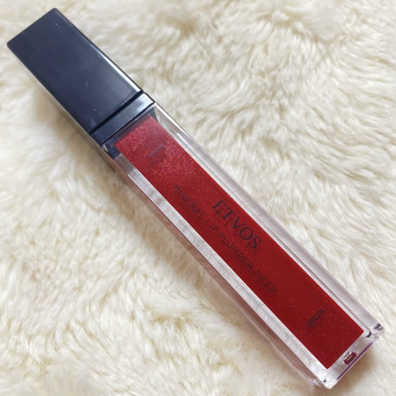 ミネラルリッププランパー ディープ ドレスレッド/エトヴォス/リッププランパーを使ったクチコミ（1枚目）
