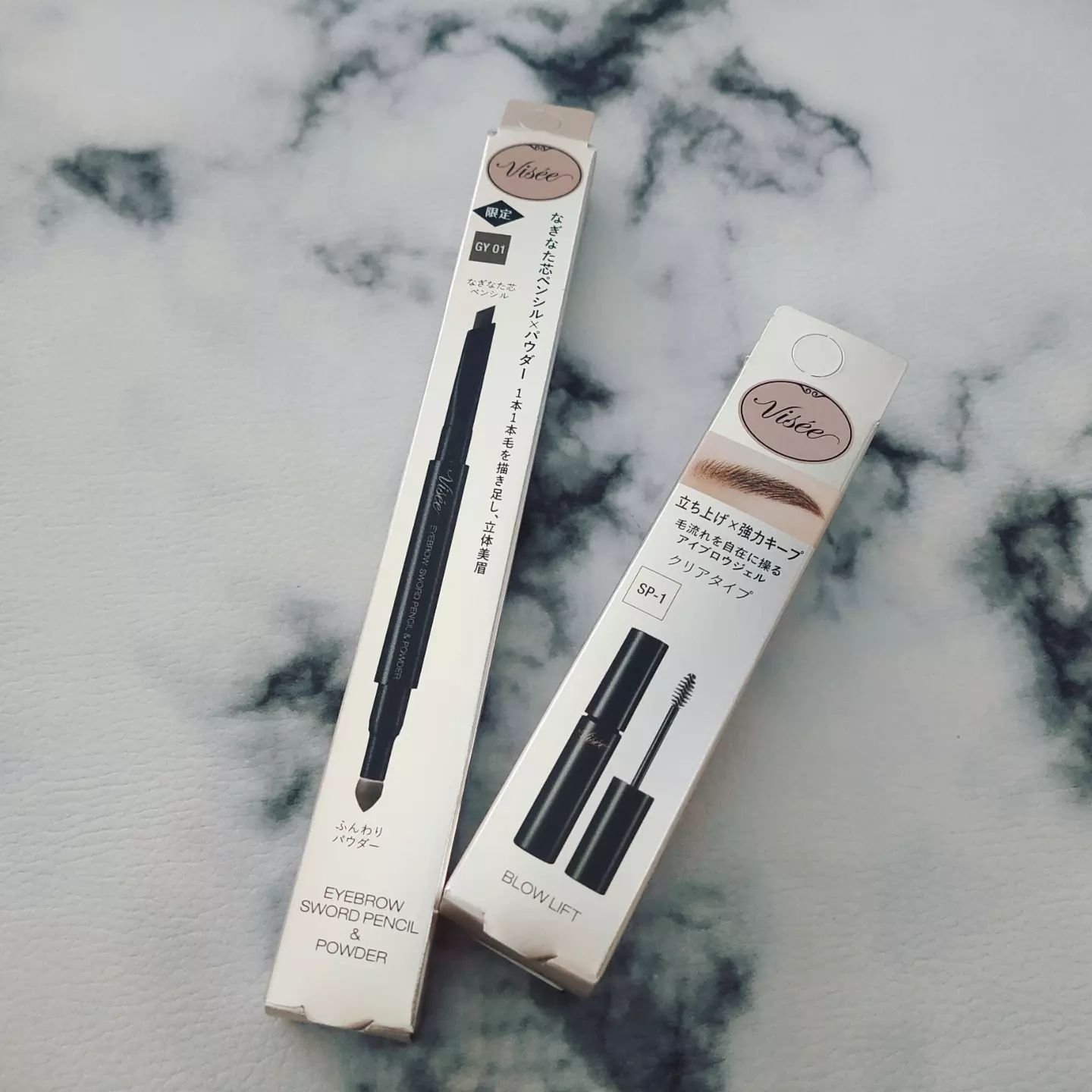 アイブロウ ソードペンシル＆パウダー GY01 ニュアンスグレー(限定色)/Visée/アイブロウペンシルを使ったクチコミ（1枚目）