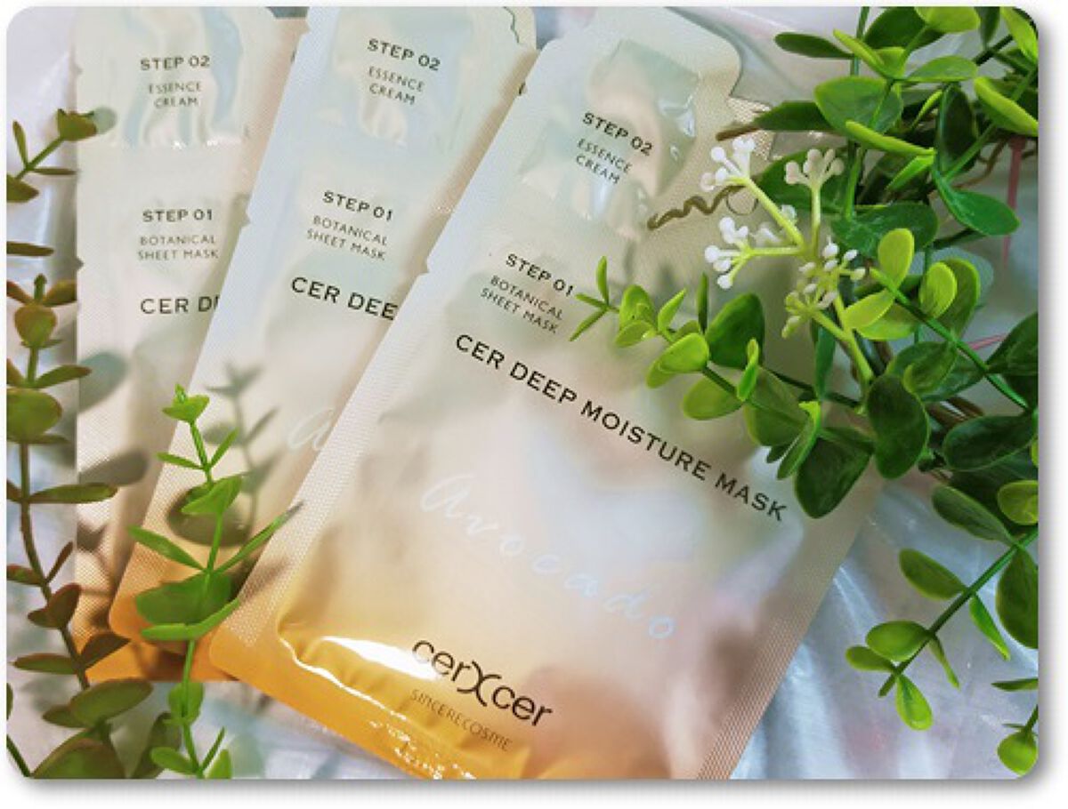 ディープモイスチャー マスク　(ケアクリーム付き)/cerXcer/シートマスク・パックを使ったクチコミ（2枚目）