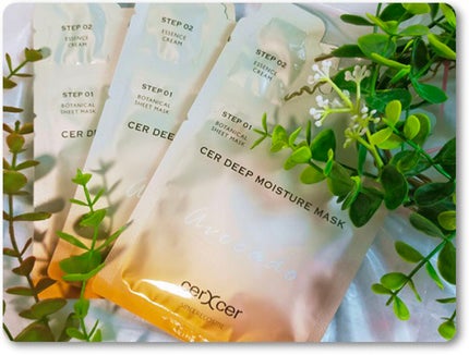 ディープモイスチャー マスク (ケアクリーム付き)/cerXcer/シートマスク・パックを使ったクチコミ(2枚目)
