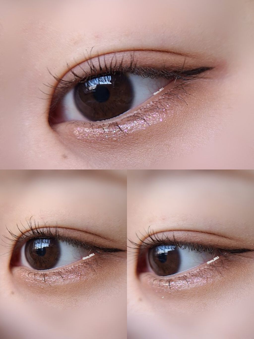 麻雀アイシャドウ 九索【チューソウ】オレンジスパークル/和粧/単色アイシャドウを使ったクチコミ（2枚目）