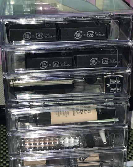 3段式クリアーケース/DAISO/その他化粧小物を使ったクチコミ(2枚目)