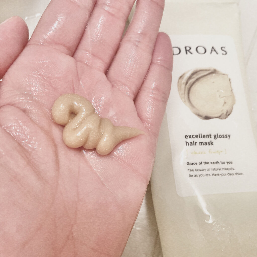 クレイヘアマスク エクセレントグロッシー/DROAS/ヘアマスク・ヘアパックを使ったクチコミ（3枚目）