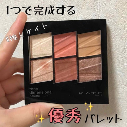 トーンディメンショナルパレット/KATE/メイクアップキットを使ったクチコミ(1枚目)