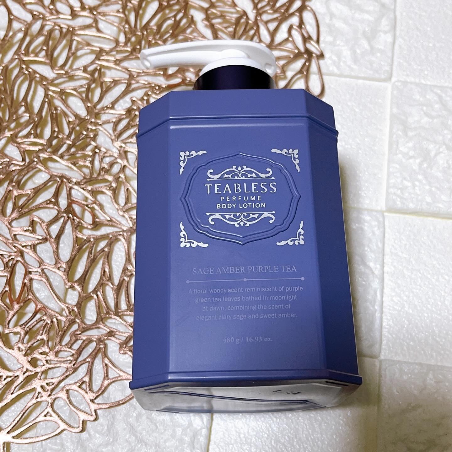パフュームボディローション セイジアンバーパープルティー/TEABLESS/ボディローションを使ったクチコミ（3枚目）