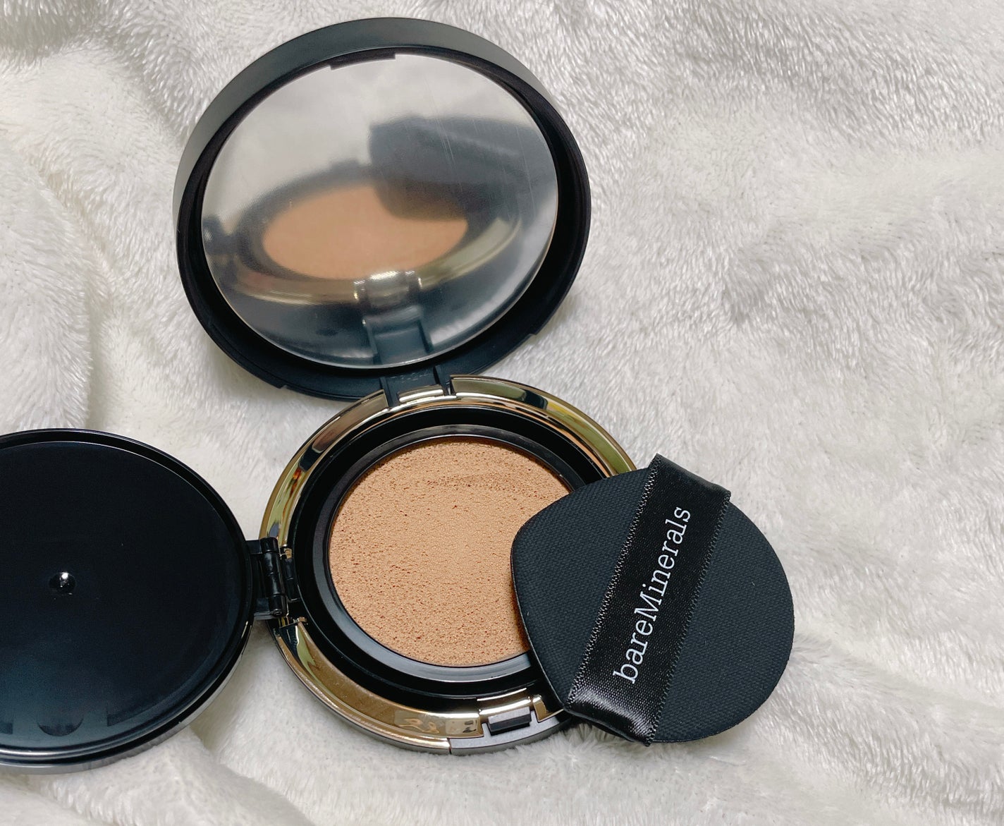 オリジナル ピュア セラム カバーアップ クッション/bareMinerals/クッションファンデーションを使ったクチコミ(3枚目)