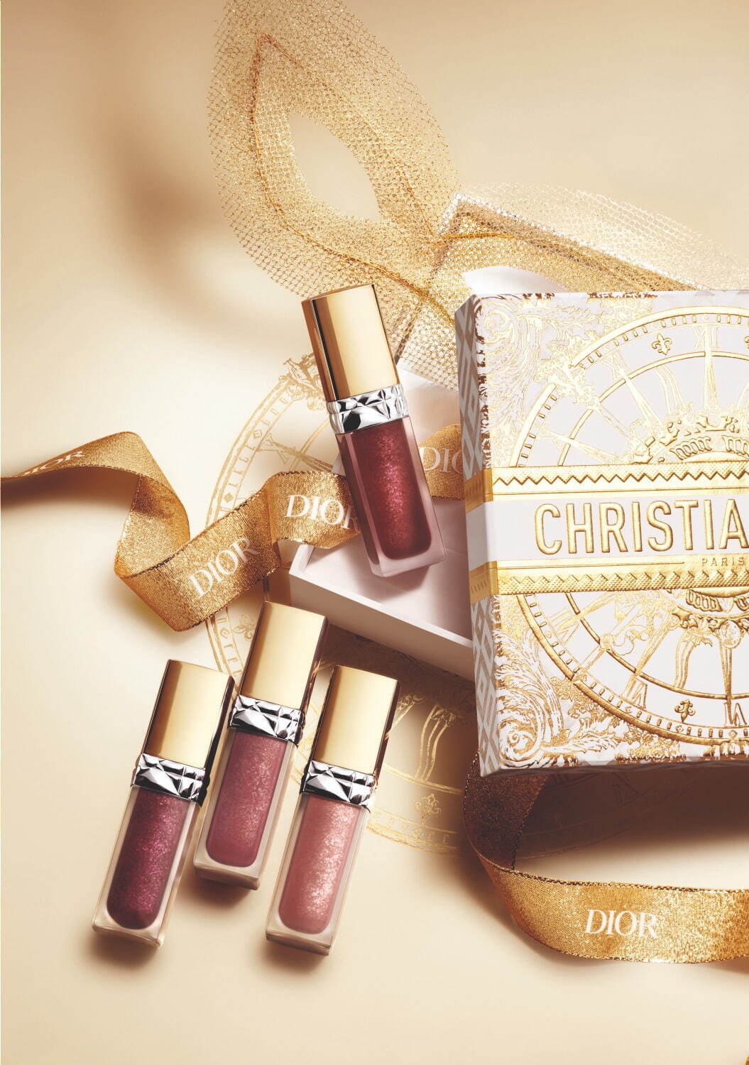 DIORから"黄金の舞踏会"をテーマにした2024クリスマスコフレが登場!サンククルールの限定色や限定デザインのリップなどの画像