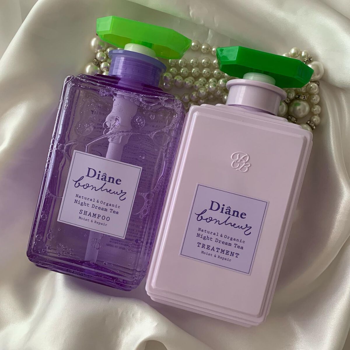 ダイアンボヌール モイスト&リペア シャンプー/トリートメント ナイトドリームティーの香り/ダイアン/市販シャンプーを使ったクチコミ(1枚目)