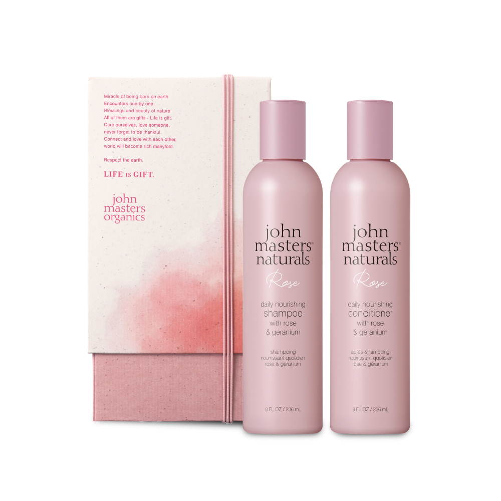 john masters organics rose hair care gift