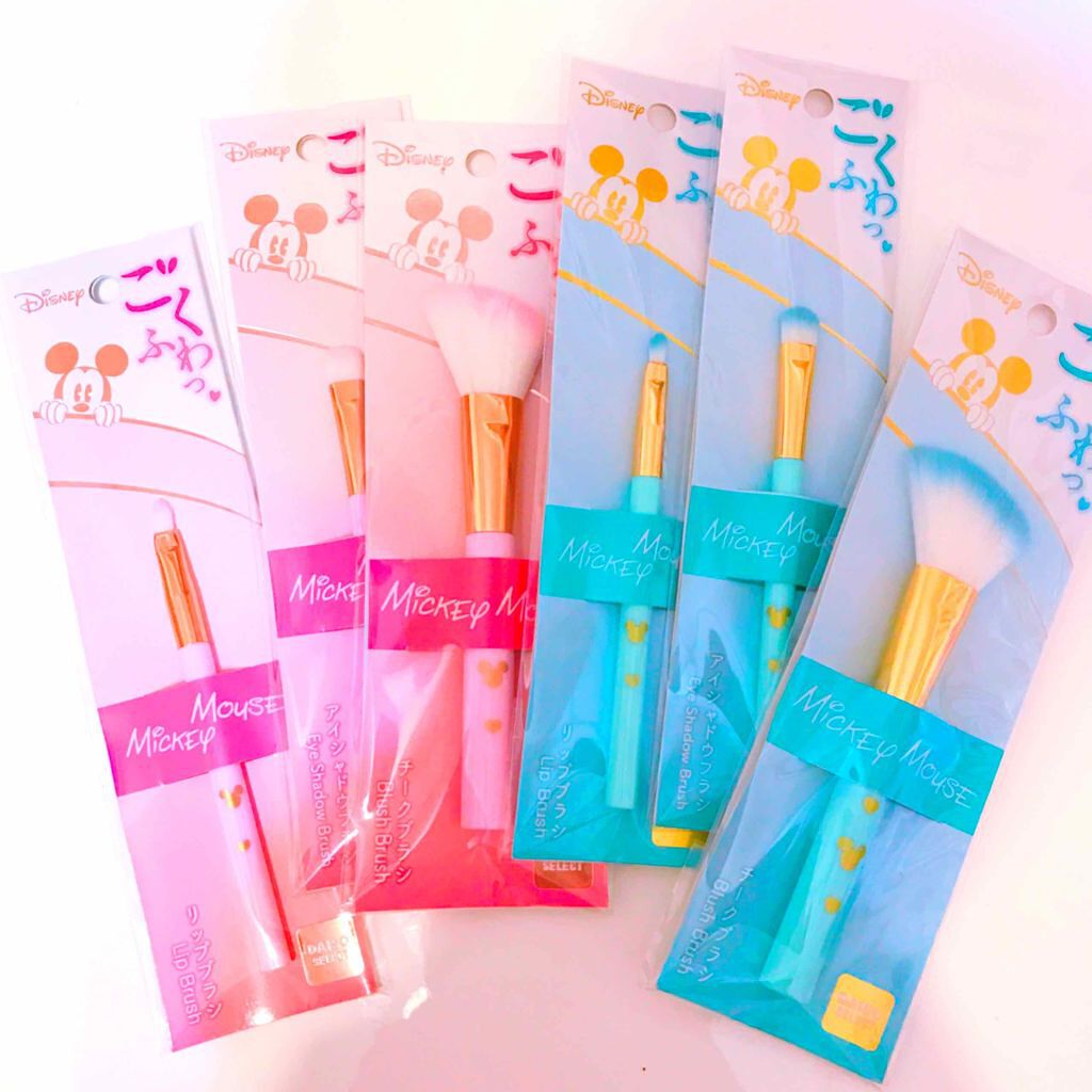 ごくふわっ ミッキーブラシ/DAISO/メイクブラシを使ったクチコミ(1枚目)