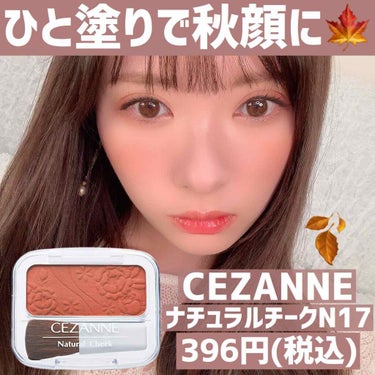 ナチュラル チークN 17 ウォームブラウン/CEZANNE/パウダーチークを使ったクチコミ（1枚目）